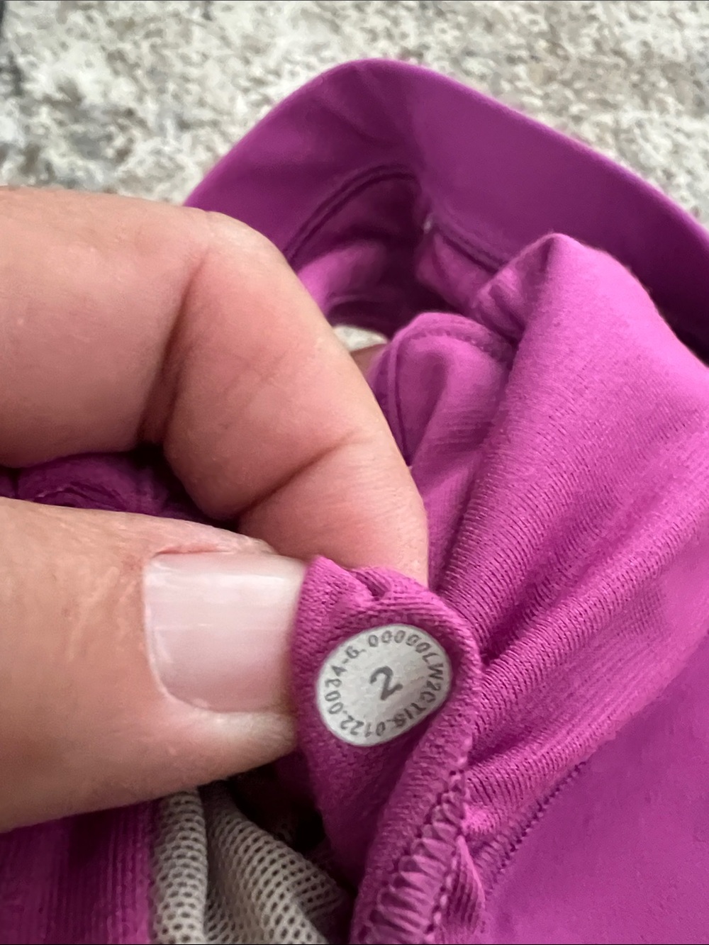 Women’s Magenta Lululemon bra top. Size2 - Picture 4 of 4